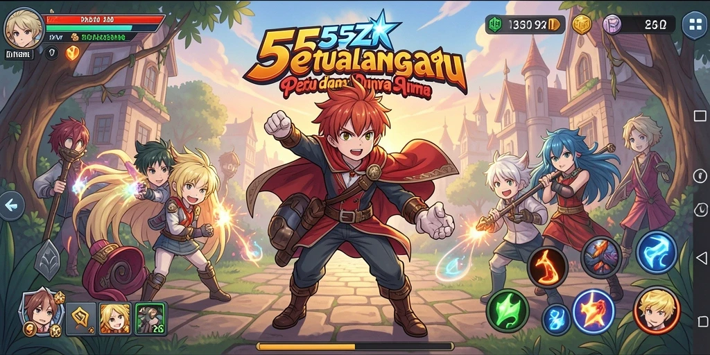 Gameplay seru dengan karakter anime yang ikonik di 555ZK.