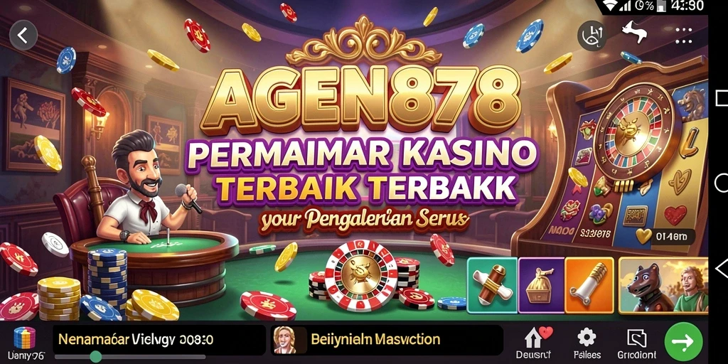 Tampilan gameplay seru dalam AGEN878 sebagai aplikasi Kasino.