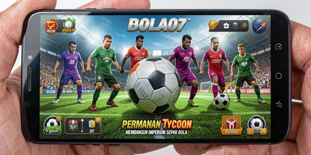 Tampilan gameplay BOLA07 yang mendalam dan interaktif dalam dunia sepak bola.