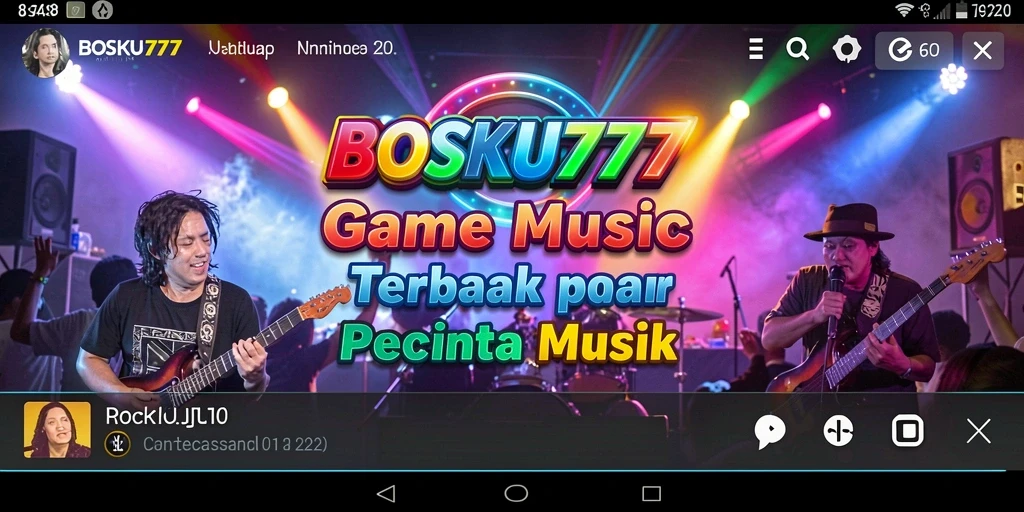 Tampilan menarik dari gameplay BOSKU777 dengan berbagai genre musik.