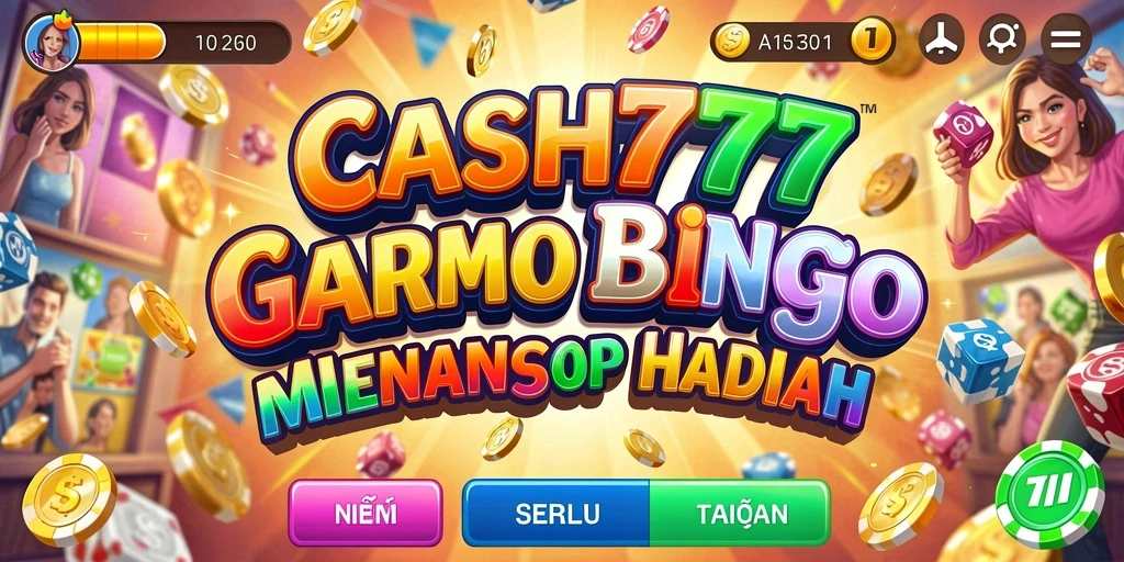 Tampilan gameplay seru dalam CASH777 saat bermain Bingo.
