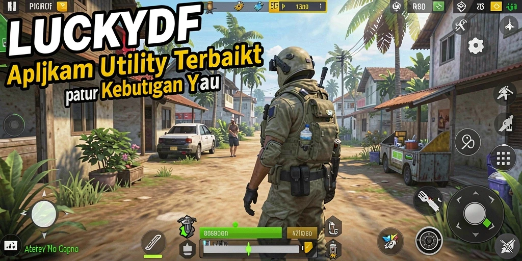 Tampilan antarmuka utama LUCKYDF yang memudahkan penggunaan aplikasi Utility.