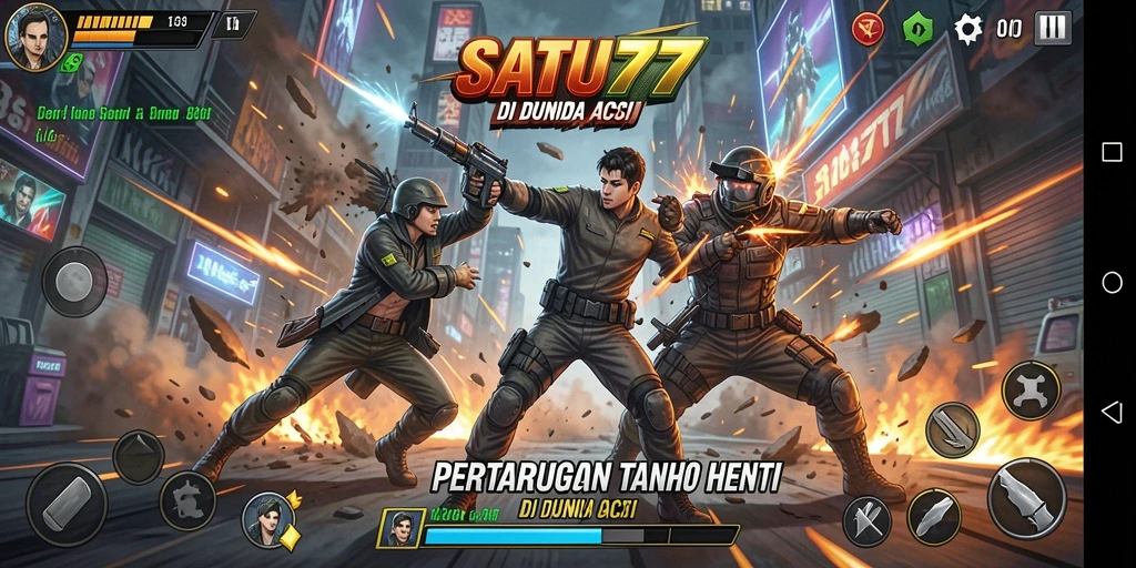 Tampilan intens dari pertarungan di SATU77.