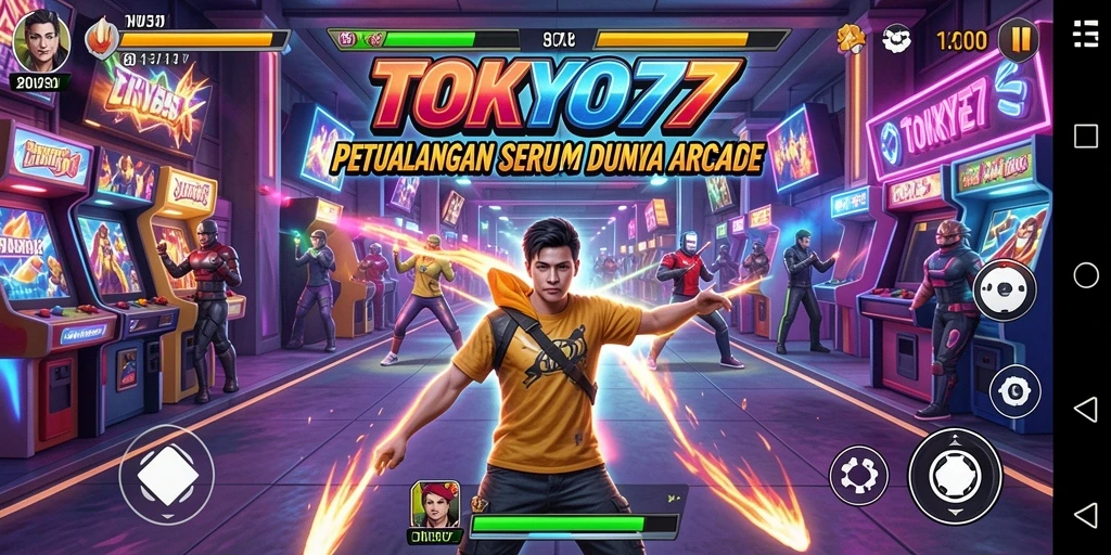 Gameplay TOKYO77 yang seru dan menarik untuk penggemar arcade.