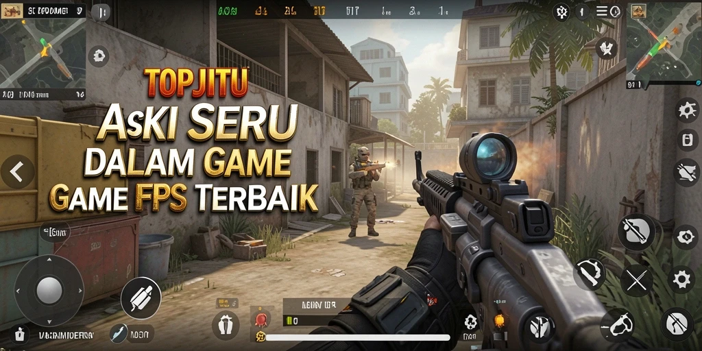 Tampak aksi seru dalam pertempuran FPS di TOPJITU.